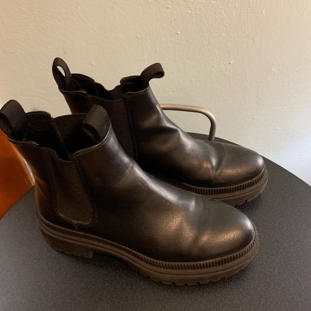 H&M Black Chunky Ankle Boots